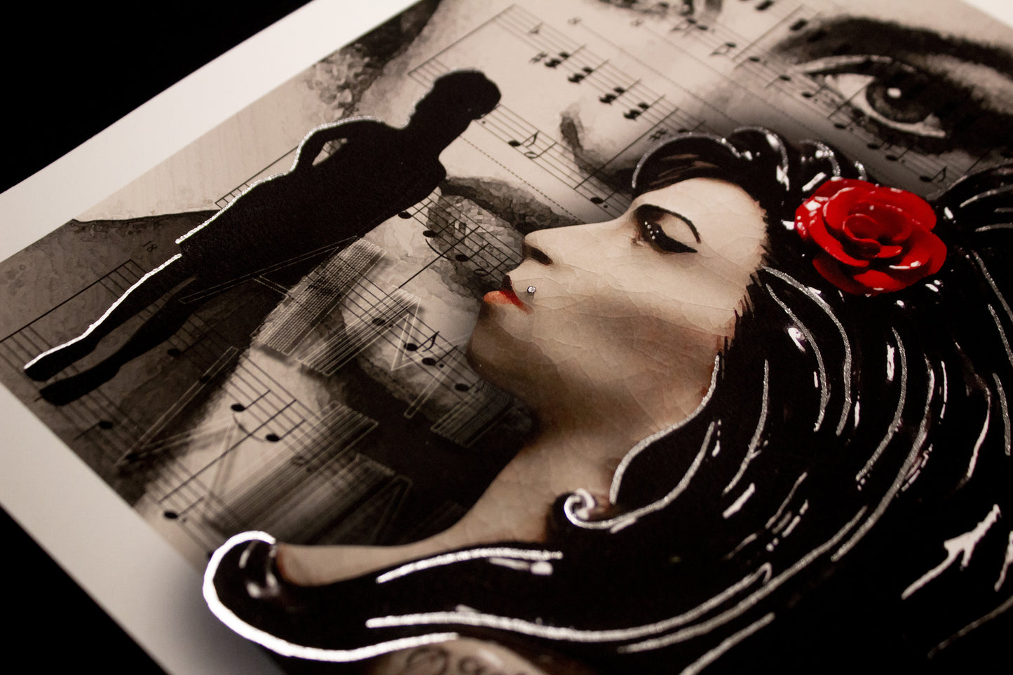 Amy Winehouse - 'Back To Black' - Art Print