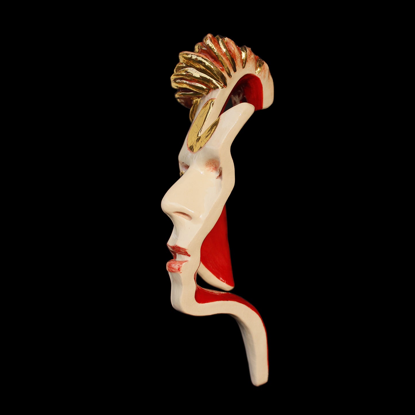David Bowie 'Ziggy Flash' - Painted Ceramic Sculpture