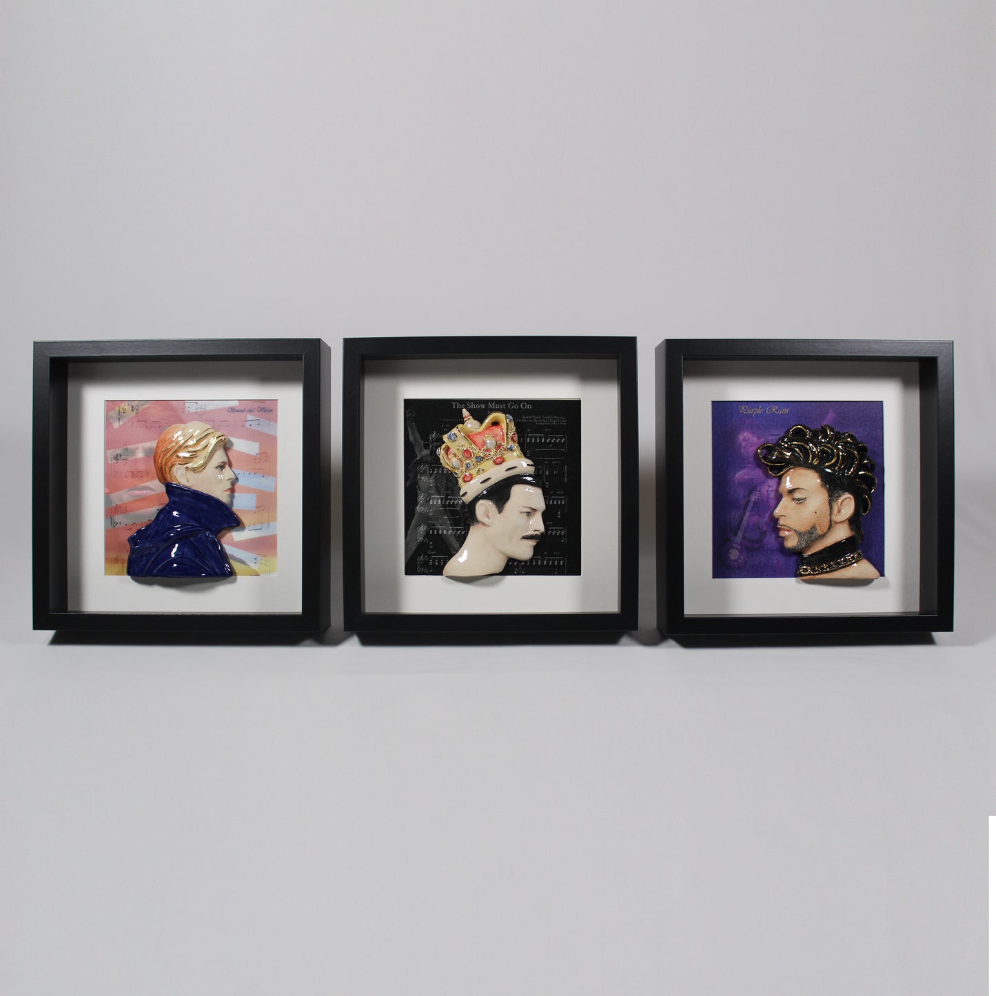 George Michael - 'Faith' Framed Ceramic Sculpture