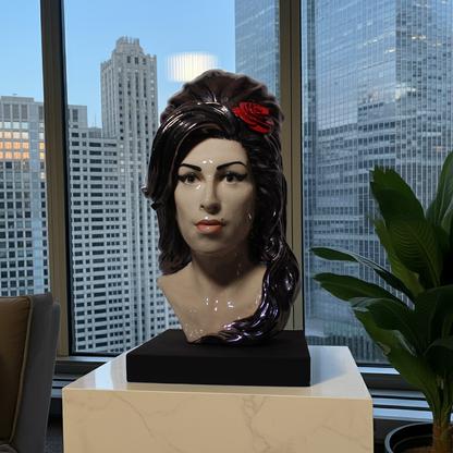 Amy Winehouse - Painted and Glazed sculpture -No Full Head - pre order