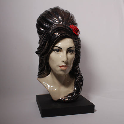 Amy Winehouse - Painted and Glazed sculpture