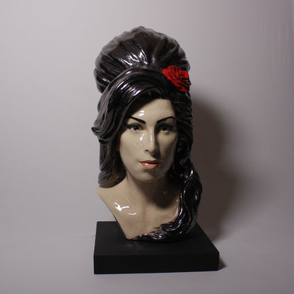 Amy Winehouse - Painted and Glazed sculpture Edition n 3