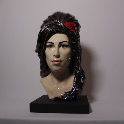 Amy Winehouse - Painted and Glazed sculpture Edition n 3