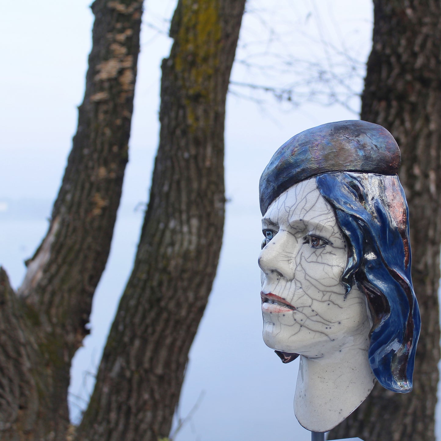 SALE - David Bowie Face Raku Mask
