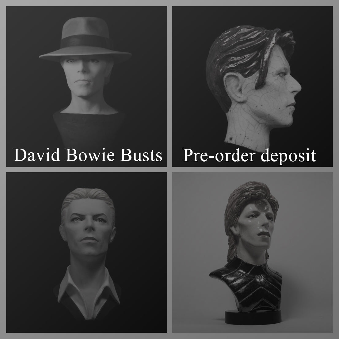 PRE-ORDER - David Bowie Busts and bigger Sculptures