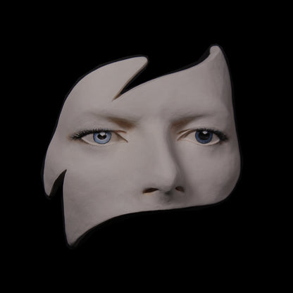 David Bowie 'Eyes' - Painted Ceramic Sculpture Unglazed
