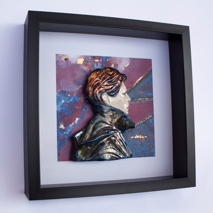 David Bowie 'Low Raku' Framed Ceramic Sculpture