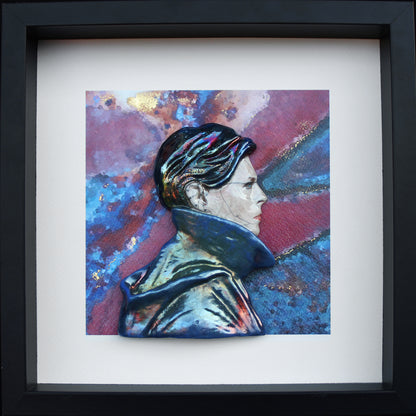 David Bowie 'Low Raku' Framed Ceramic Sculpture