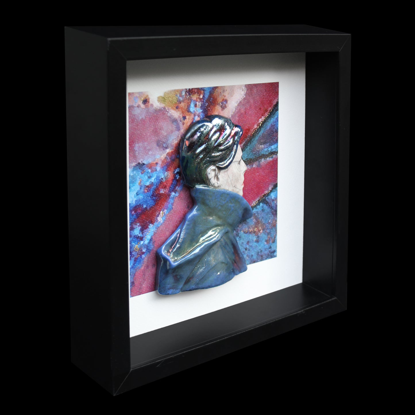 David Bowie 'Low Raku' Framed Ceramic Sculpture