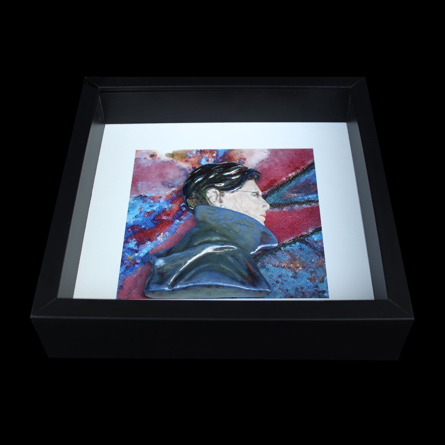 David Bowie 'Low Raku' Framed Ceramic Sculpture