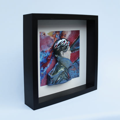 David Bowie 'Low Raku' Framed Ceramic Sculpture