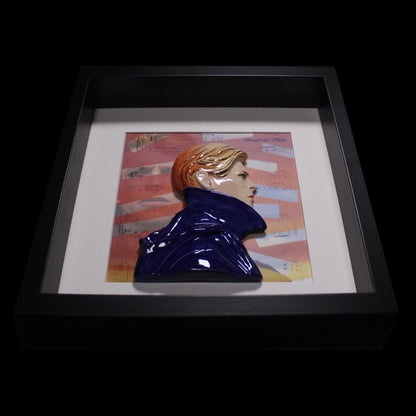 David Bowie 'Low' Framed Ceramic Sculpture