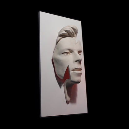 David Bowie 'Ziggy Flash' - White Clay Sculpture