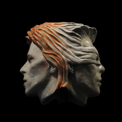 David Bowie - Ziggy Stardust and The Blind Prophet Double Head Sculpture