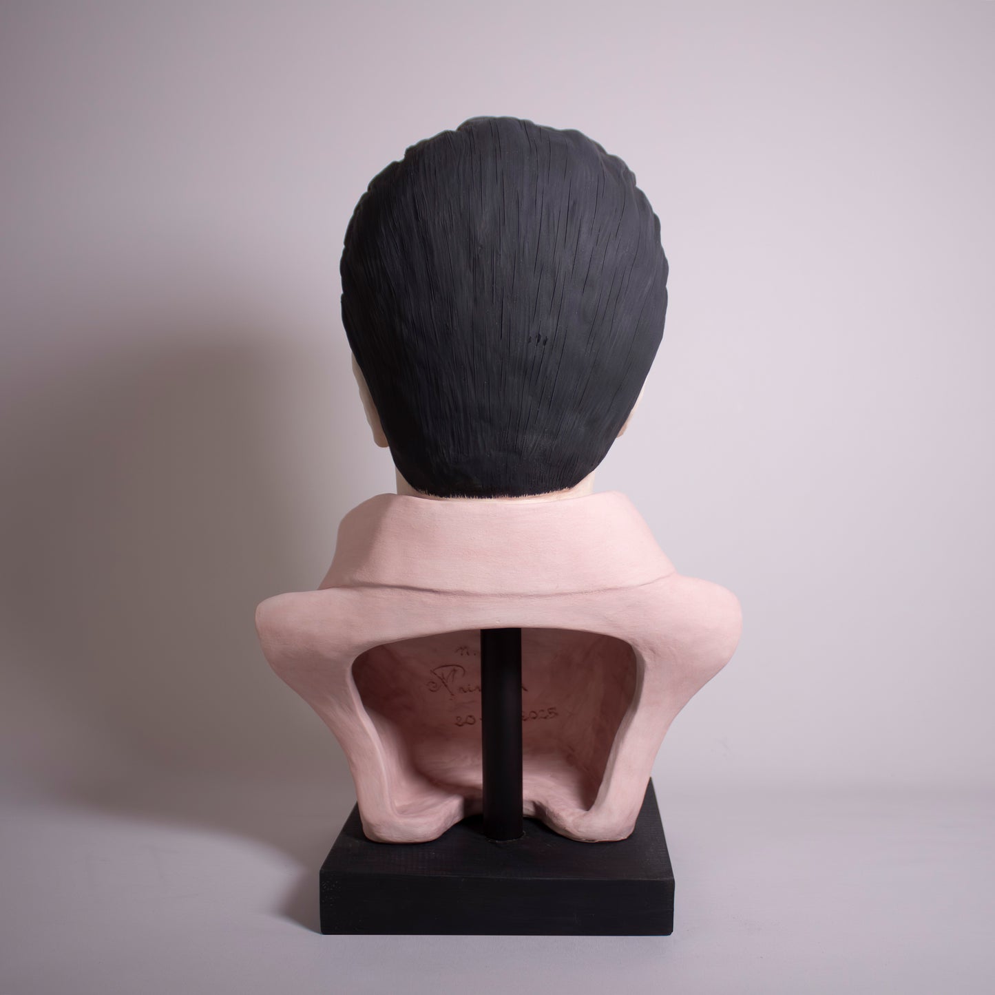 Elvis Portrait Full Head  - Painted Unglazed - Bust n 2
