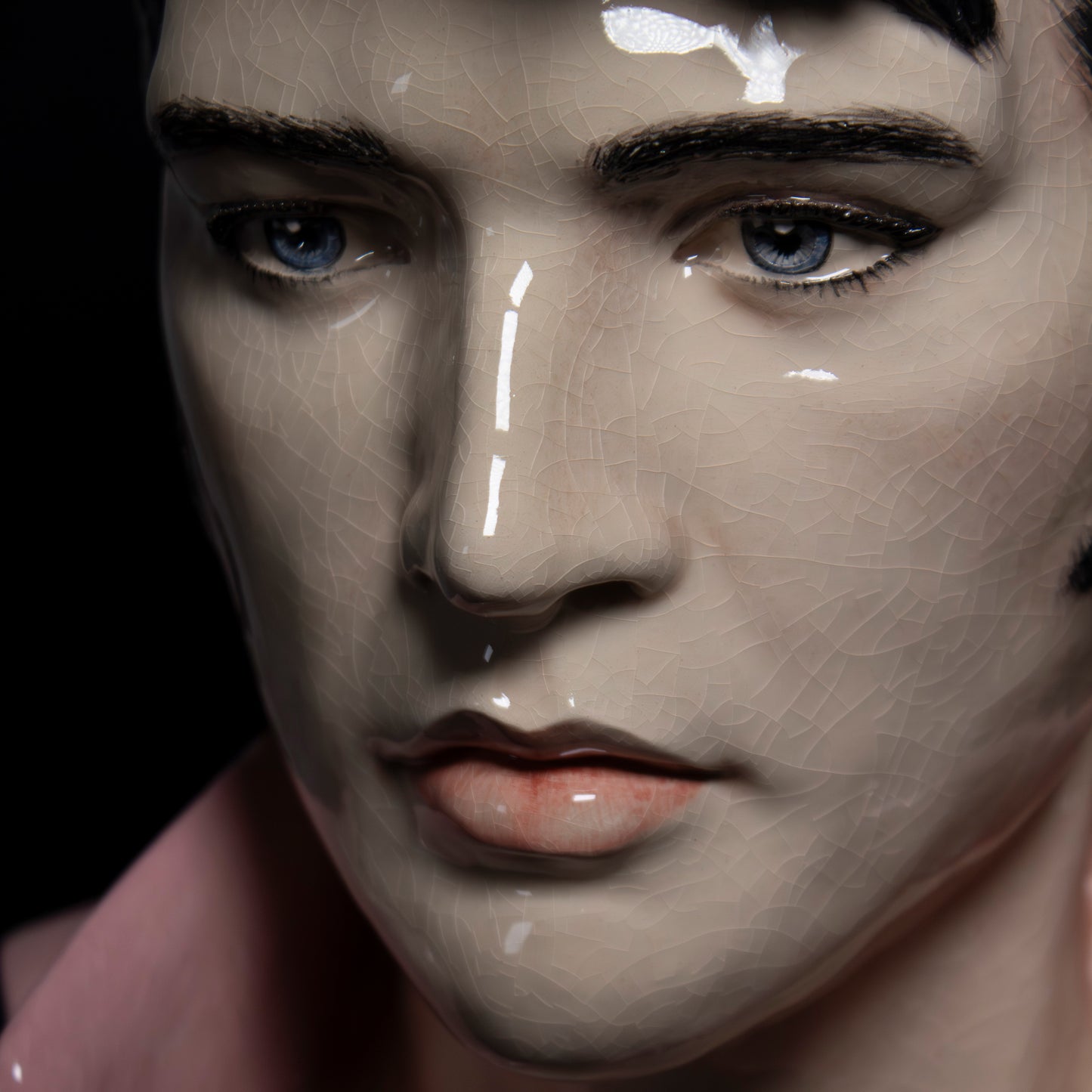 Elvis - Painted and Glazed Elvis Portrait