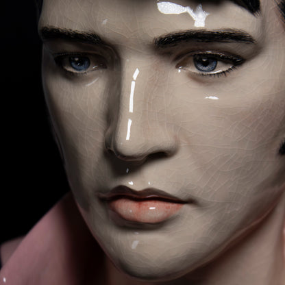 Elvis - Painted and Glazed Elvis Portrait