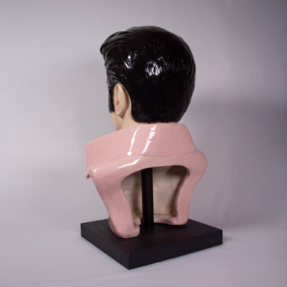 Elvis Bust Full Head  - Painted Glazed - Bust n 3