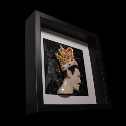 Freddie Mercury Framed Ceramic Sculpture