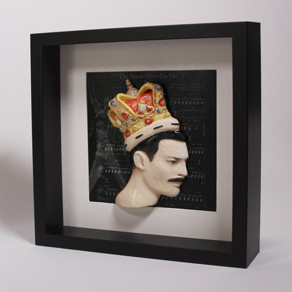 Freddie Mercury Framed Ceramic Sculpture