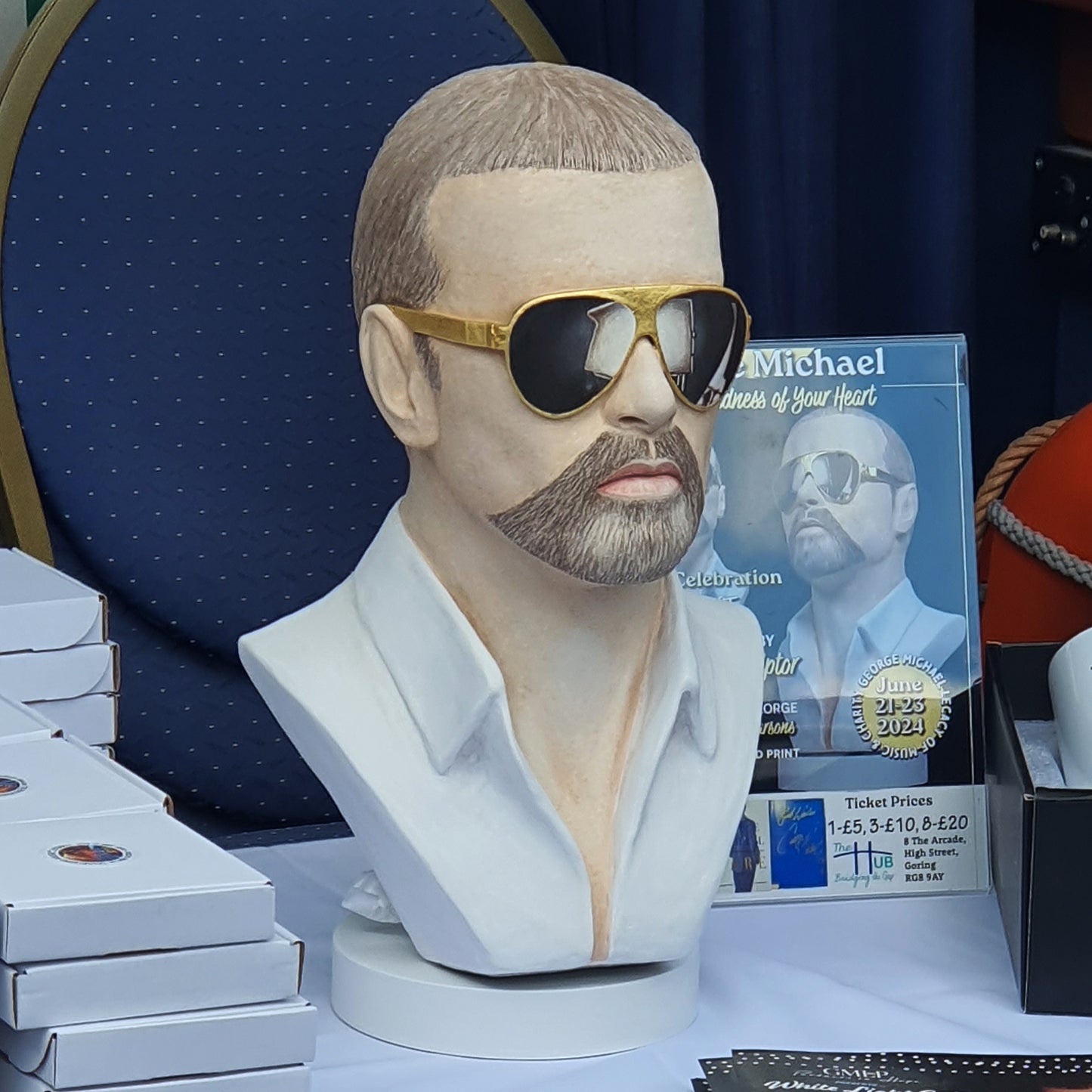 George Michael - 'To the Kindness of Your Heart' -  Full Head Bust Sculpture