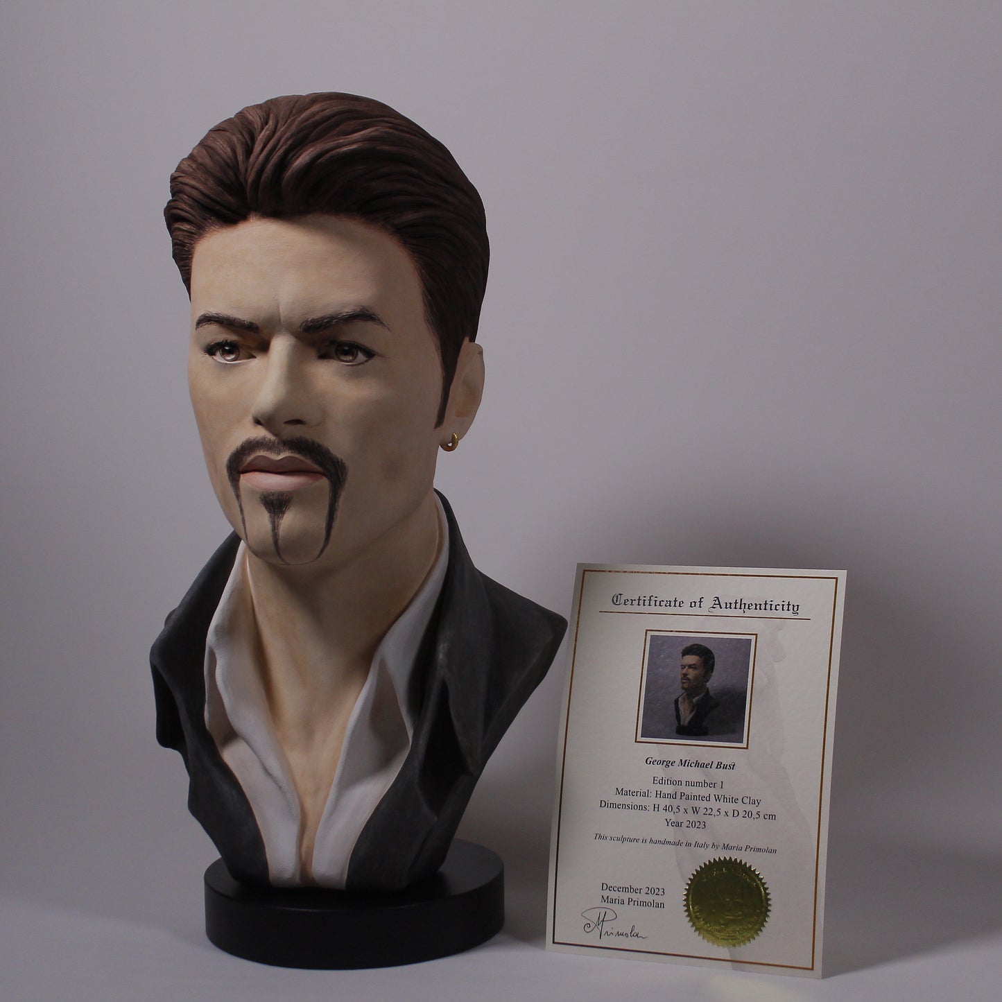 George Michael - Full Head Bust Sculpture